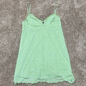 Green Floral Women's Nightgown